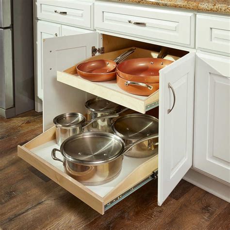 roll out steel drawers for kitchen cabinets|adding drawers to existing cabinets.